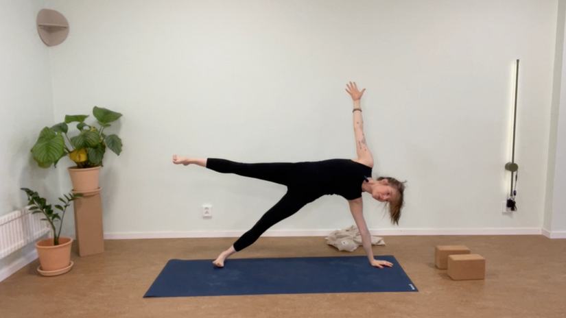 A side plank inspired flow